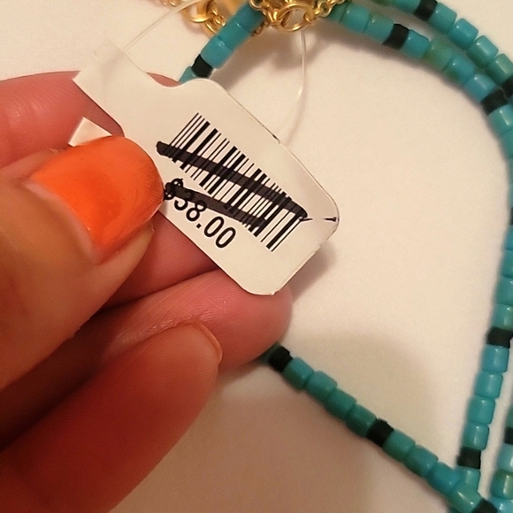 Free People West Coast Boho Layered beaded necklace NWT Western Coastal - Picture 3 of 10